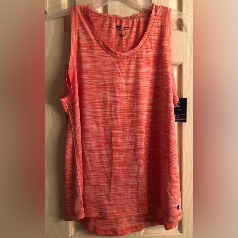 New champion orange tank top size xlarge